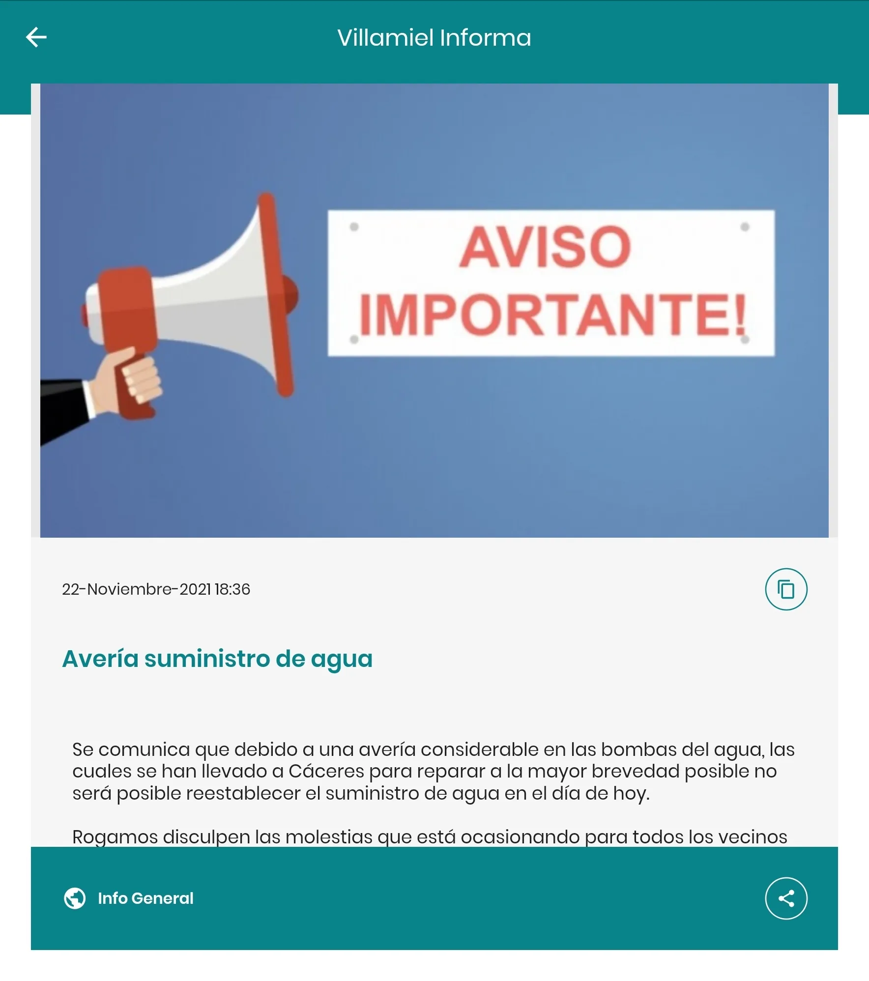 Villamiel Informa | Indus Appstore | Screenshot