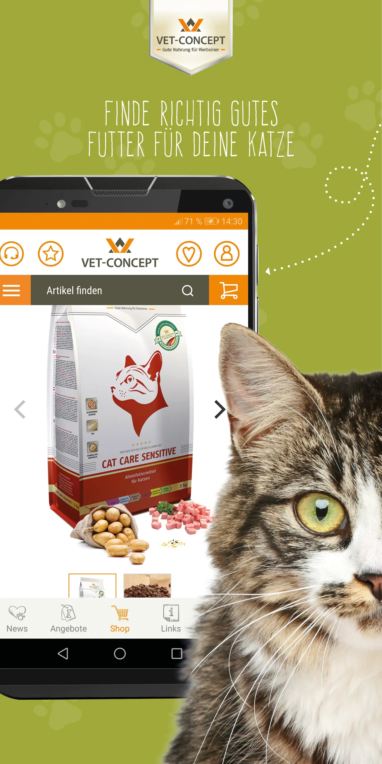 Vet-Concept Tiernahrung | Indus Appstore | Screenshot