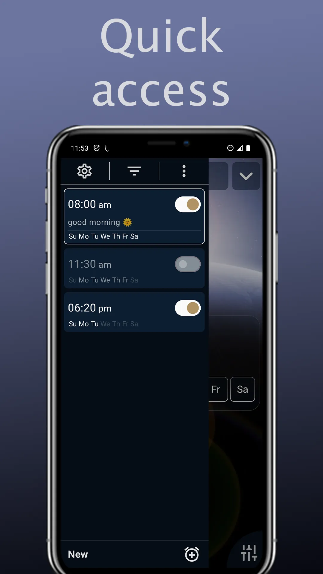 Alarm clock with big buttons | Indus Appstore | Screenshot