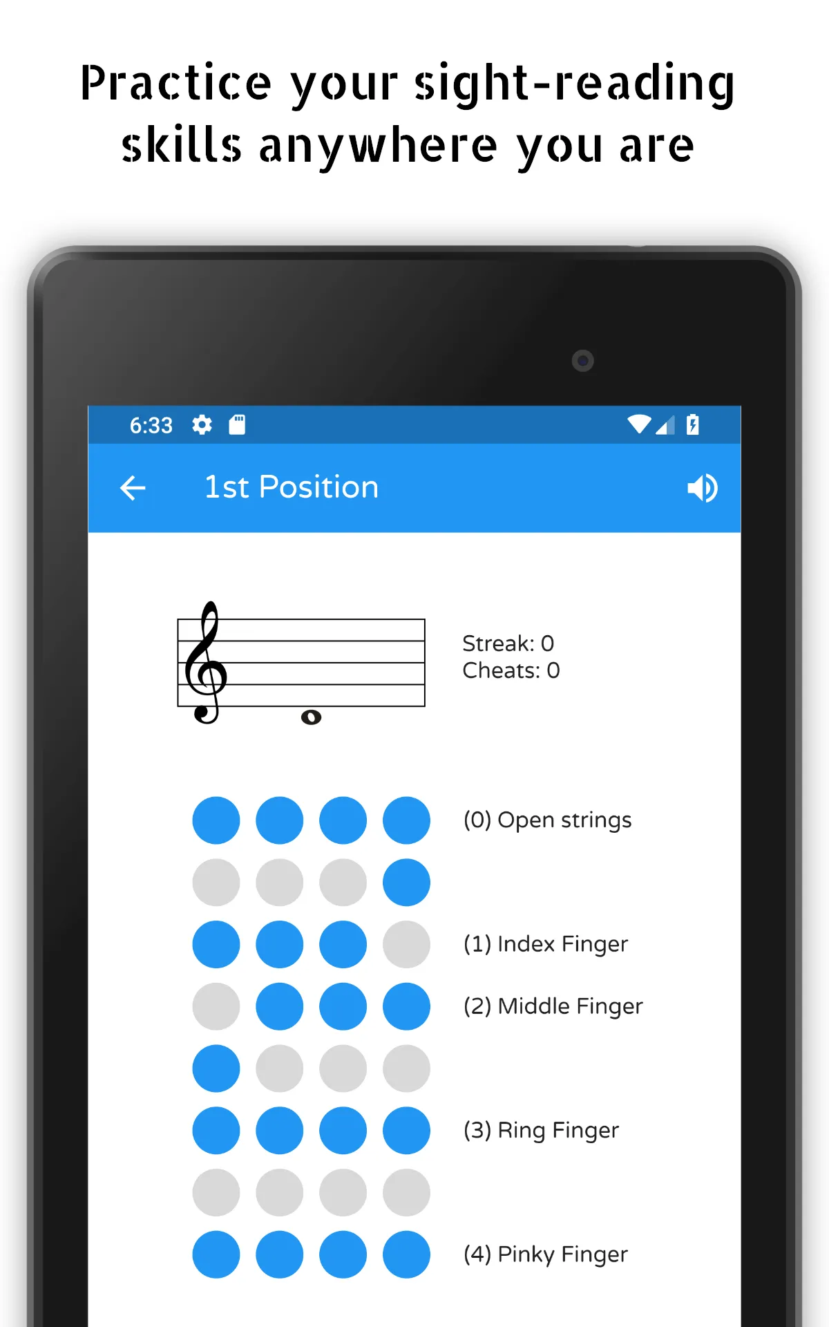 Violin Fingerboard Trainer | Indus Appstore | Screenshot