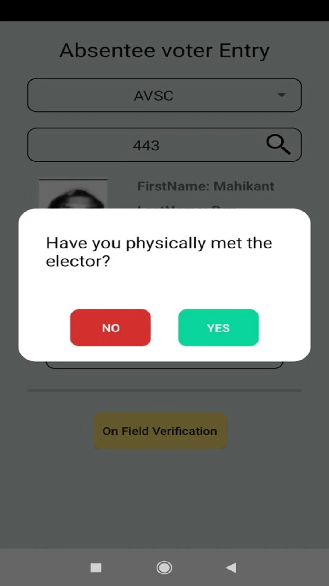 Absentee Voters App | Indus Appstore | Screenshot