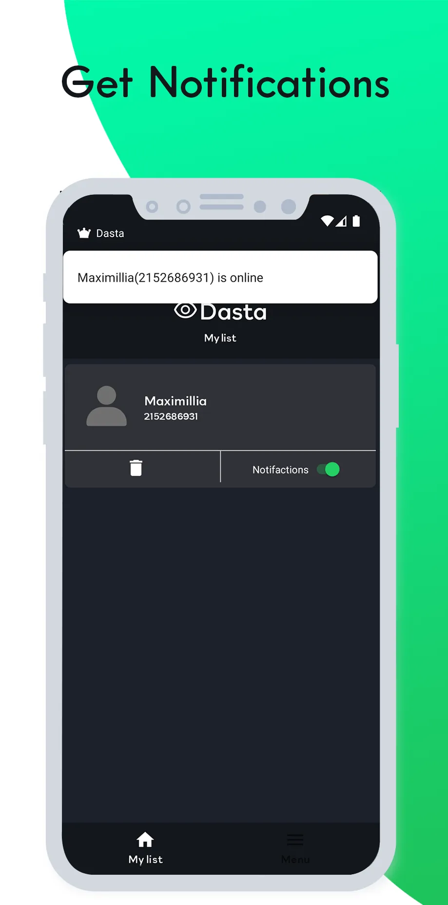 Dasta - last seen online track | Indus Appstore | Screenshot