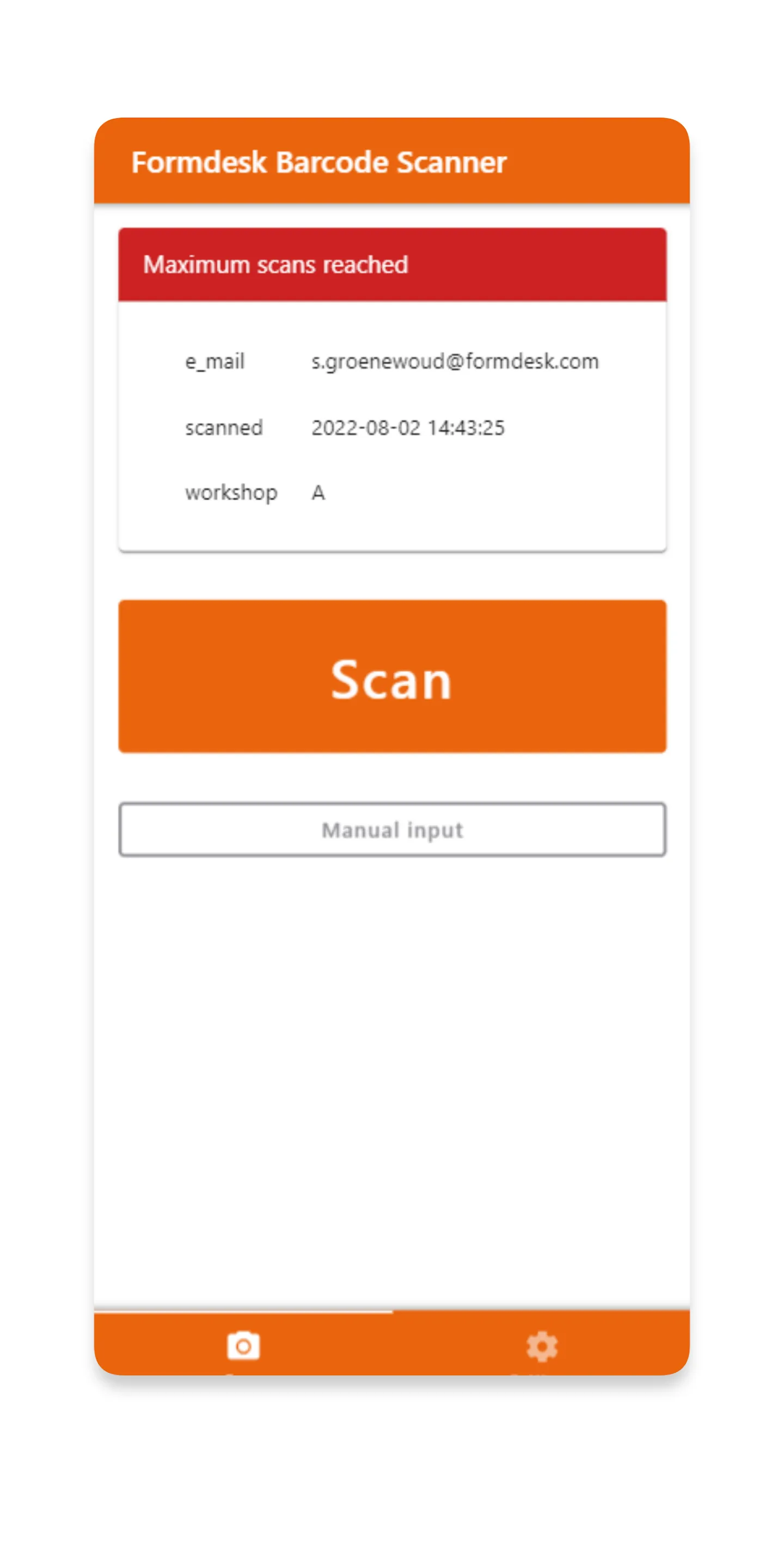 Formdesk Barcode Scanner | Indus Appstore | Screenshot