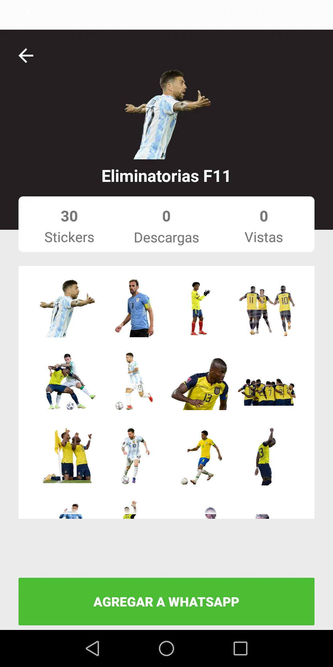 Stickers de Fútbol Argentino | Indus Appstore | Screenshot