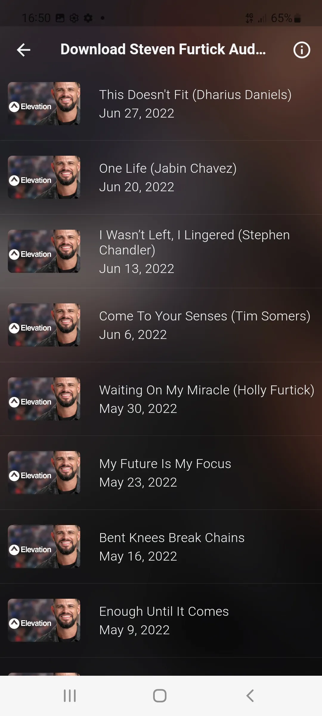 Steven Furtick's Audio & Video | Indus Appstore | Screenshot