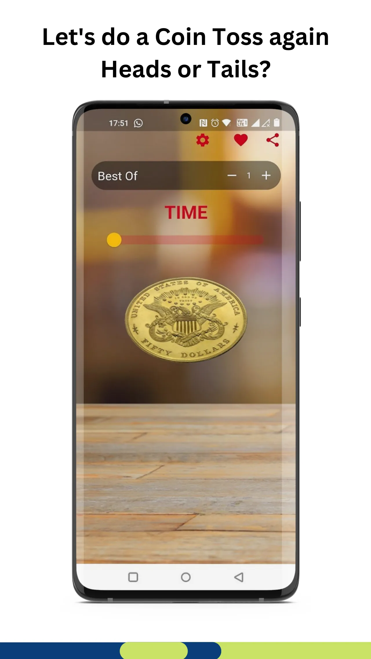 Coin Toss - Coin Flip App | Indus Appstore | Screenshot