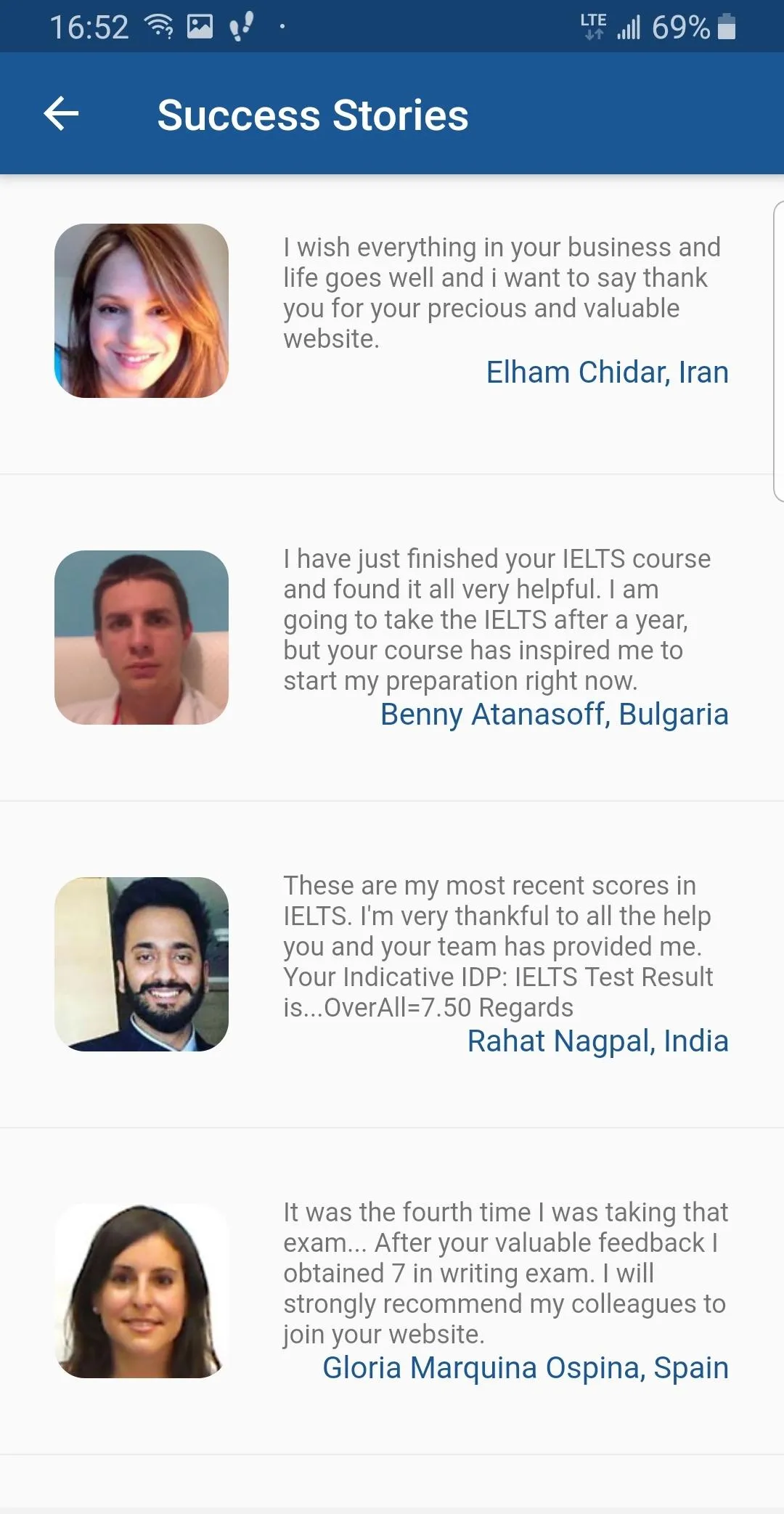 Academic IELTS Help | Indus Appstore | Screenshot