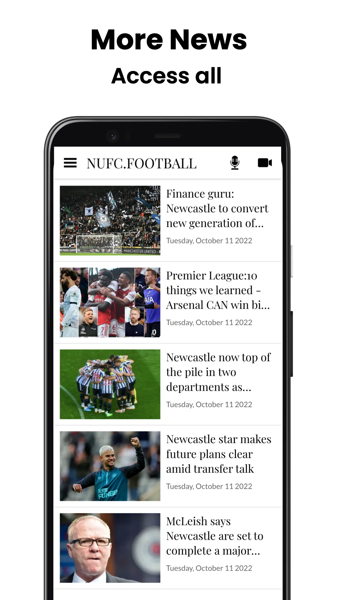 NUFC FANS APP Newcastle United | Indus Appstore | Screenshot