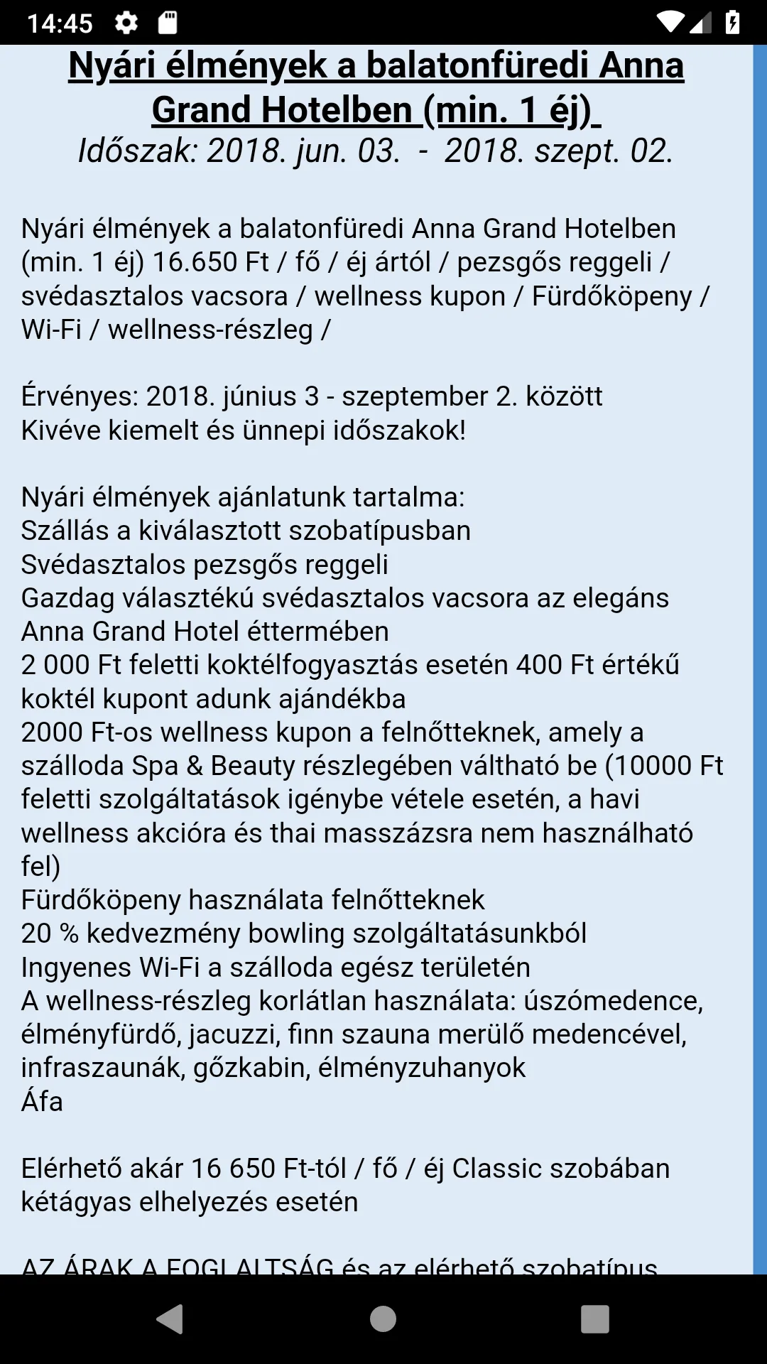 Balatonfüredi szállodák hotele | Indus Appstore | Screenshot