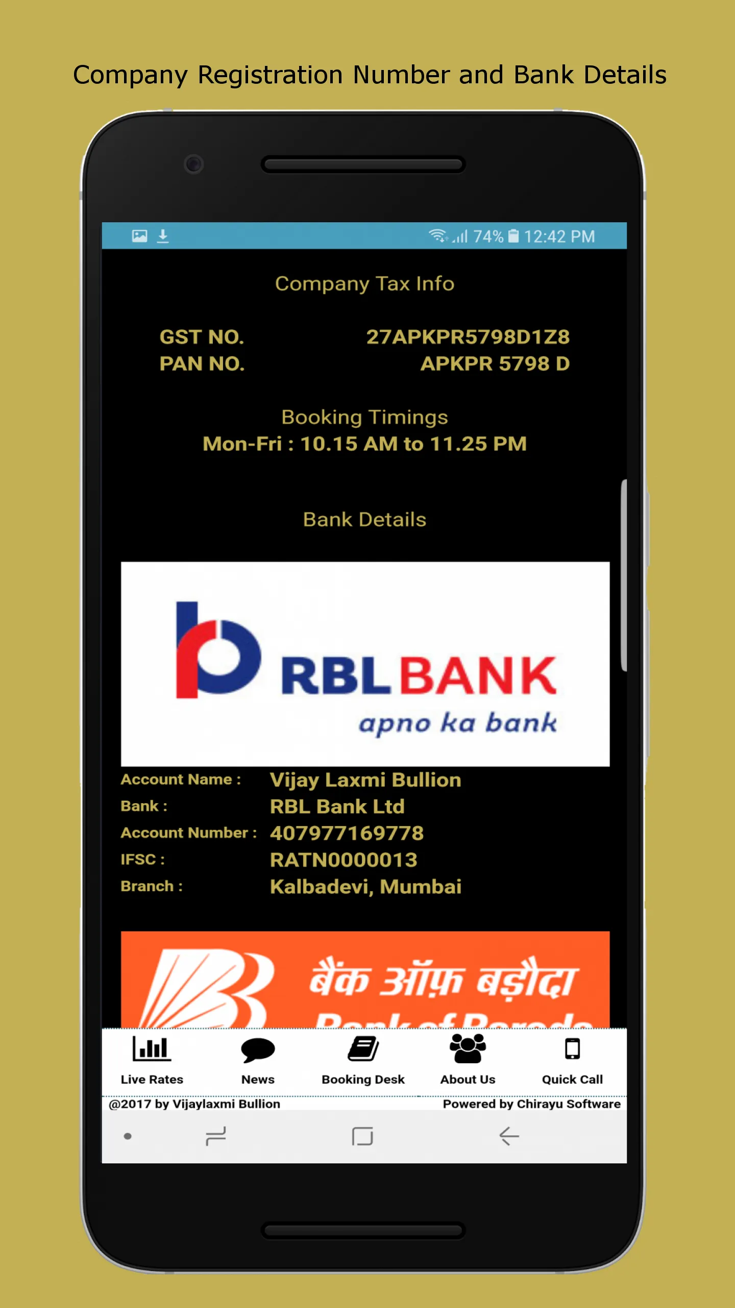 Vijaylaxmi Bullion | Indus Appstore | Screenshot