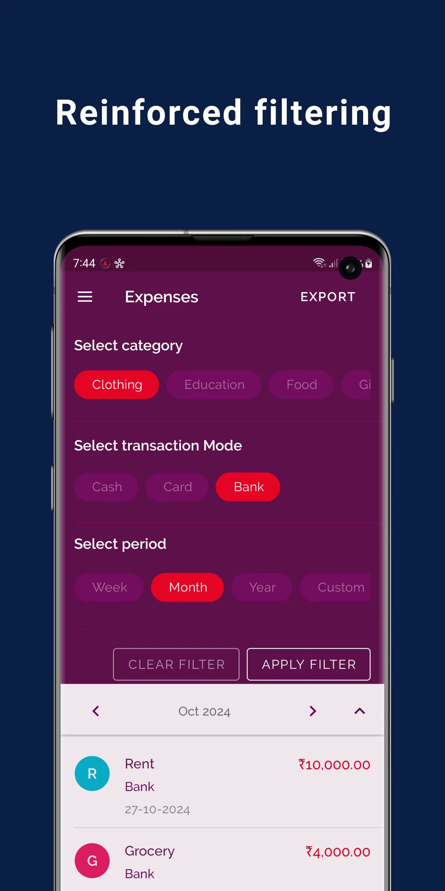 Daily Expense & Budget Manager | Indus Appstore | Screenshot