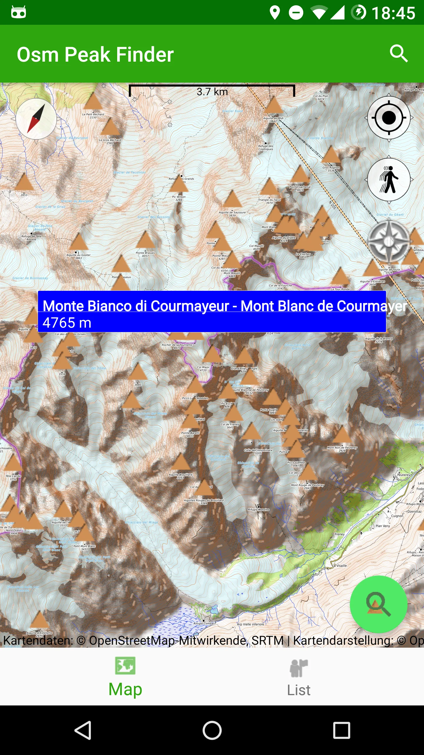 OSM Peak Finder | Indus Appstore | Screenshot