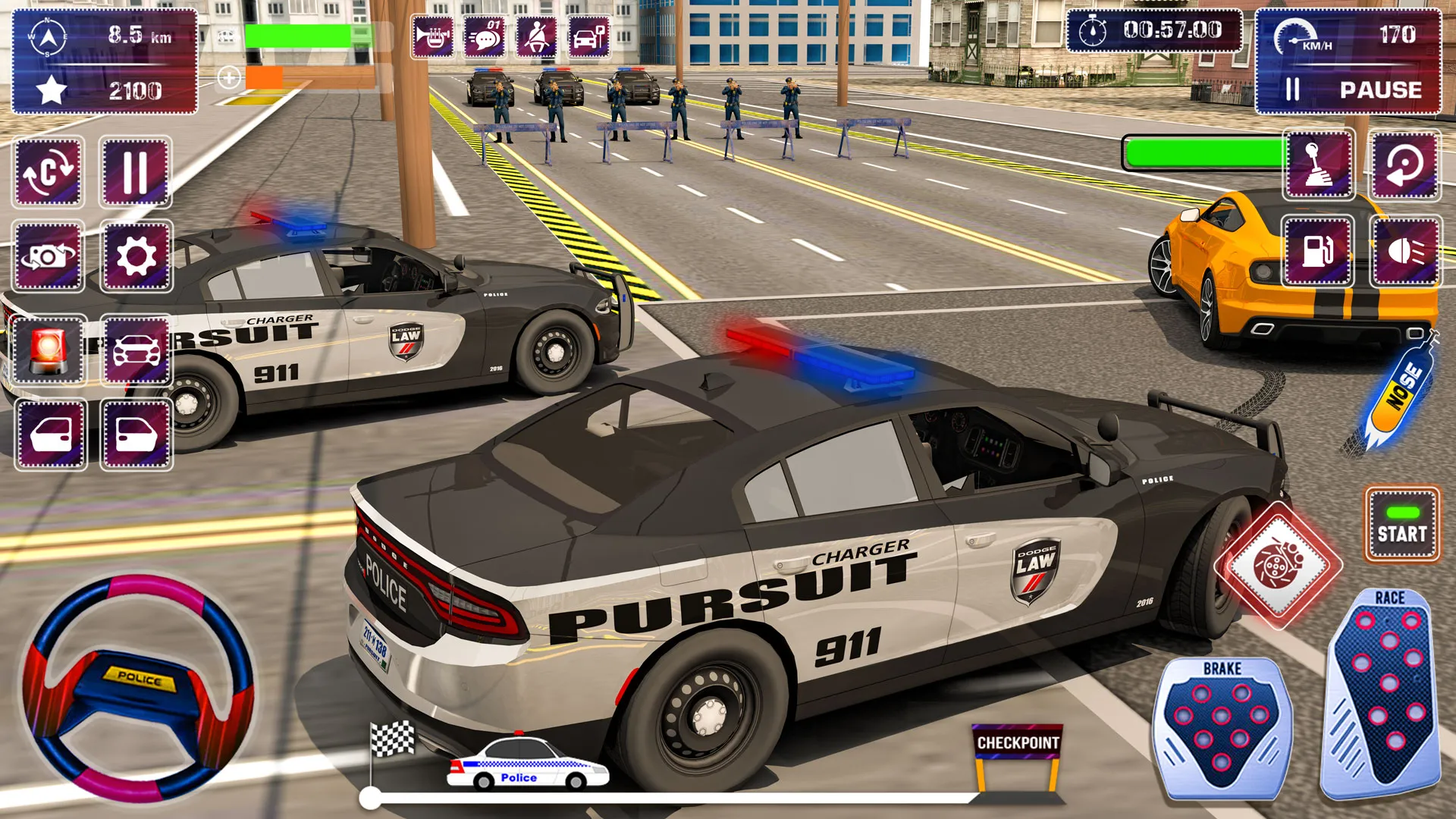 Police Car Chase Parking Games | Indus Appstore | Screenshot