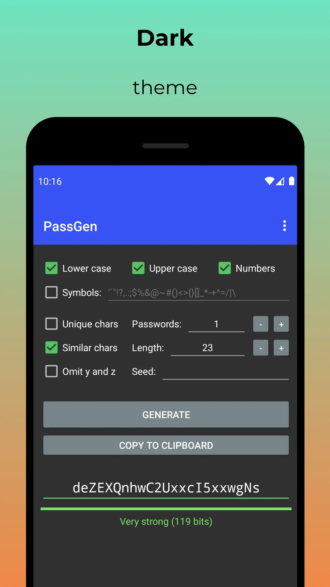 PassGen - Password Generator | Indus Appstore | Screenshot