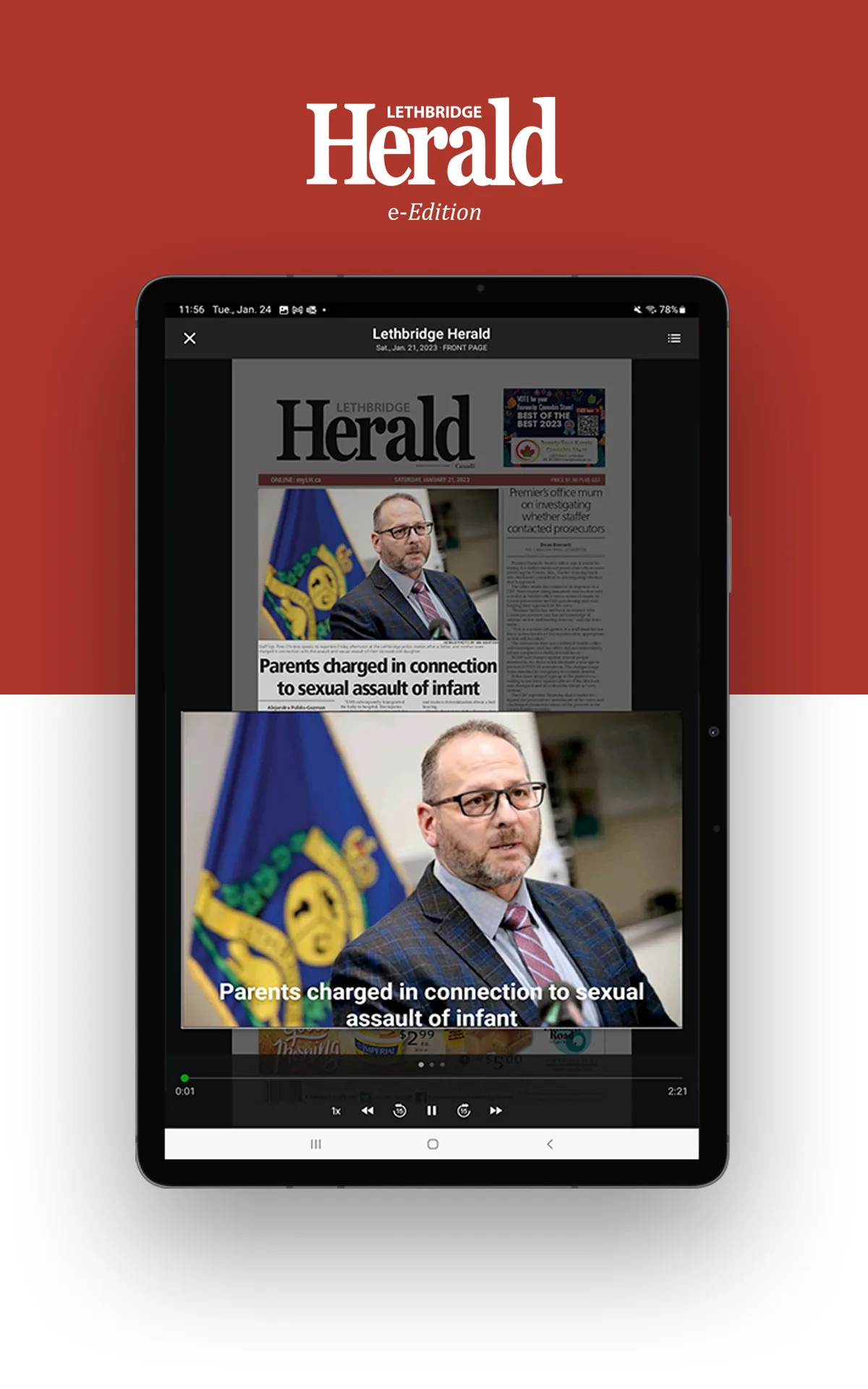 Lethbridge Herald e-Edition | Indus Appstore | Screenshot