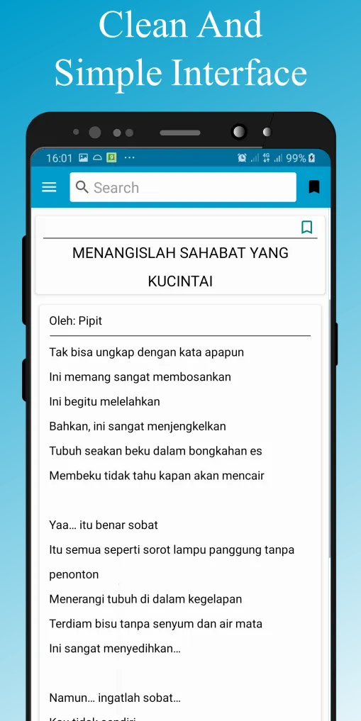 Puisi Untuk Sahabat | Indus Appstore | Screenshot