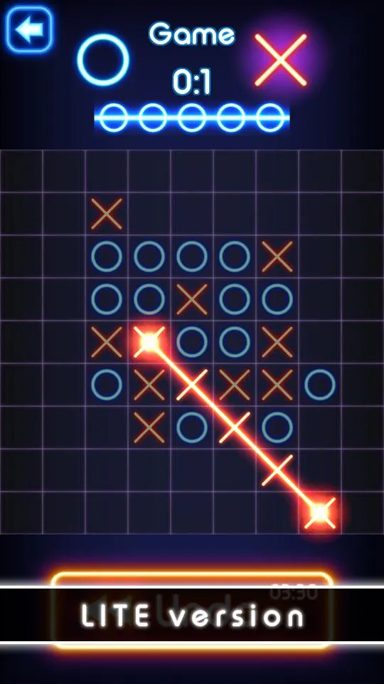 Tic Tac Toe glow - Puzzle Game | Indus Appstore | Screenshot