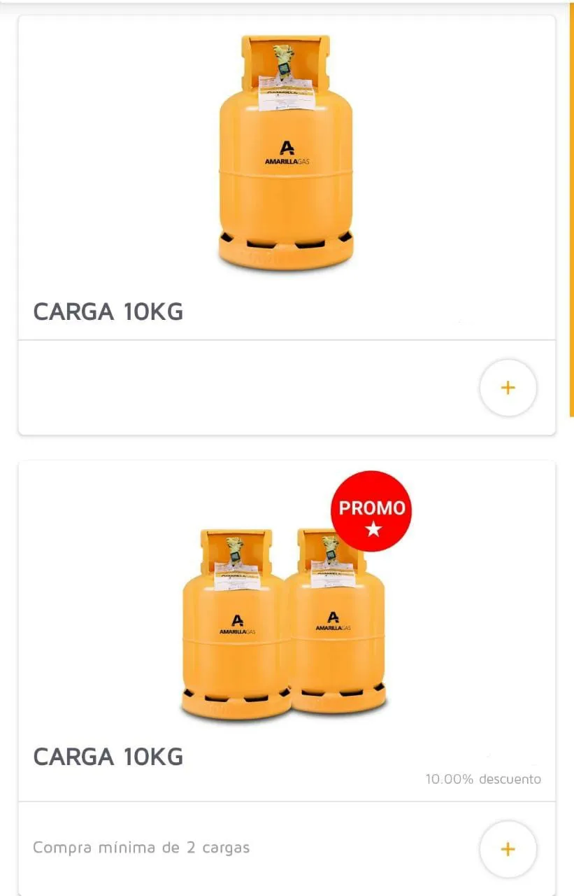 Amarilla Gas Pedidos Online | Indus Appstore | Screenshot