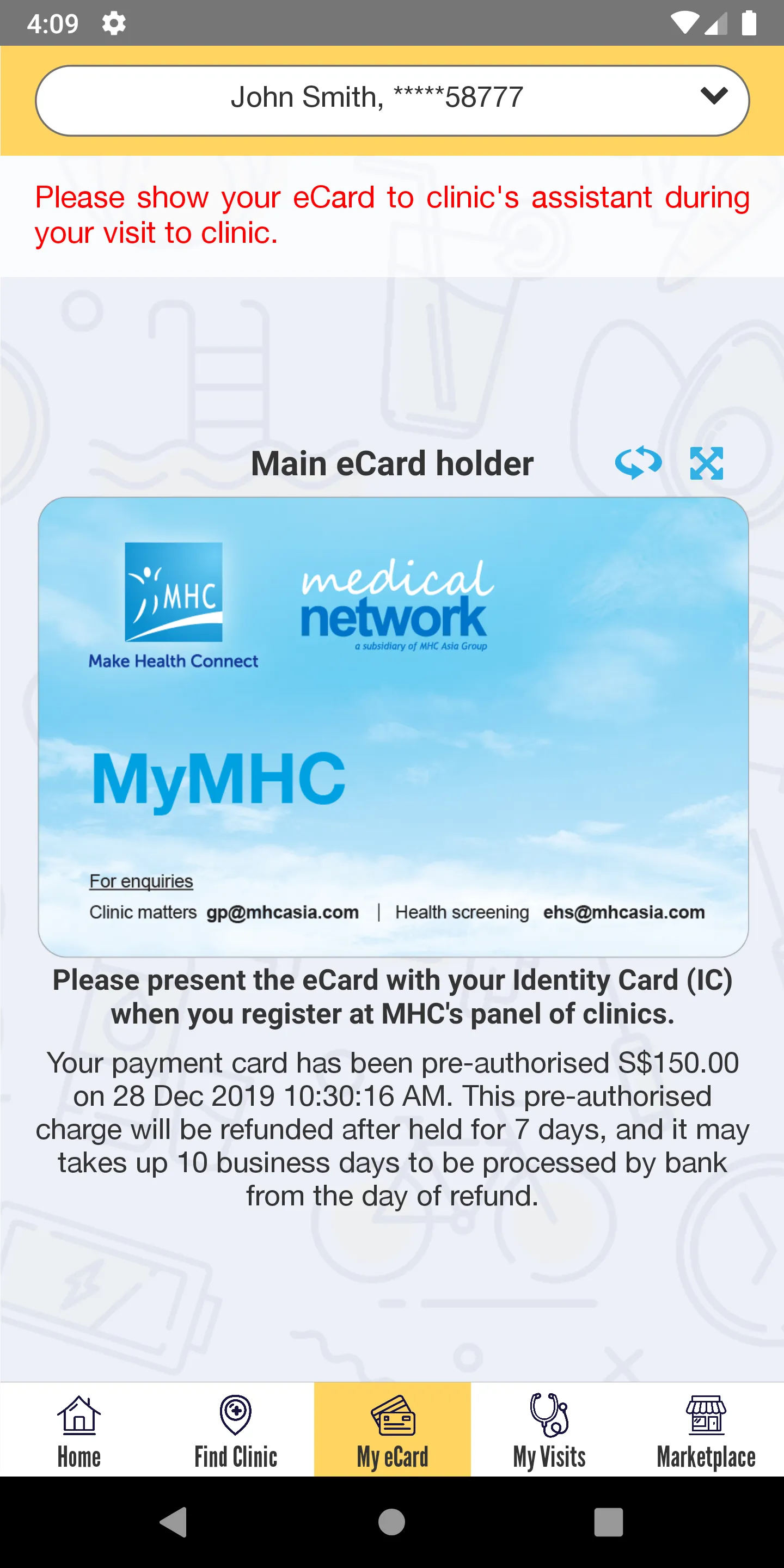 MyMHC | Indus Appstore | Screenshot