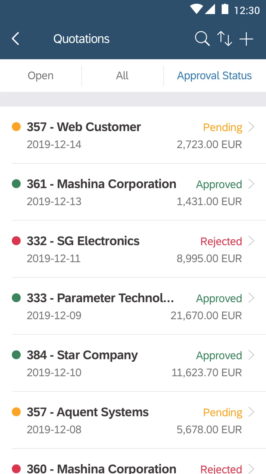 SAP Business One Sales | Indus Appstore | Screenshot