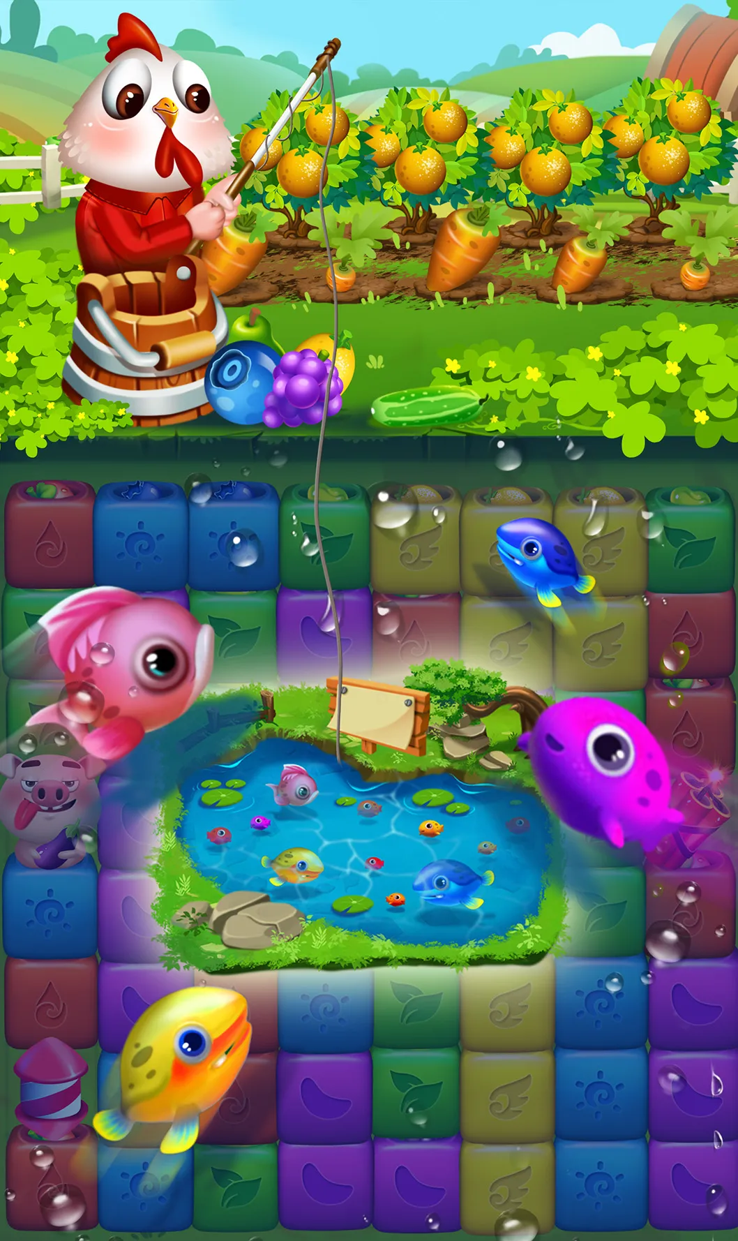 Fruit Funny Blocks: farm cubes | Indus Appstore | Screenshot