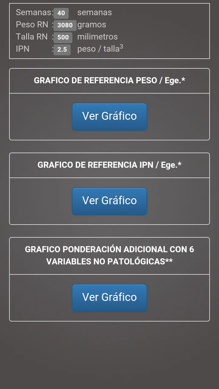 Ajuste Peso Recién Nacido | Indus Appstore | Screenshot