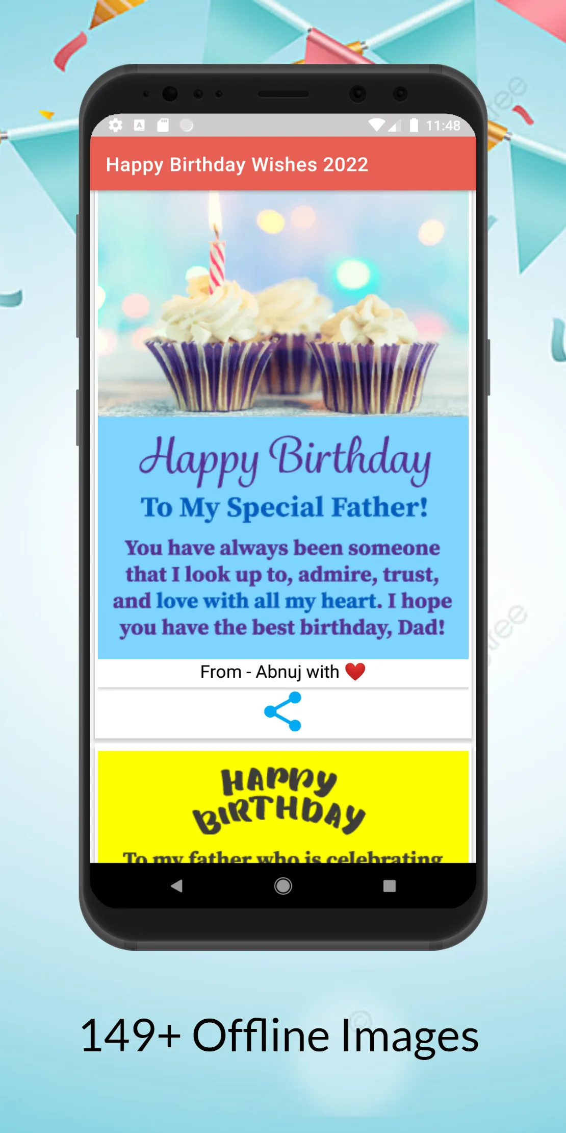 happy birthday wishes in hindi | Indus Appstore | Screenshot