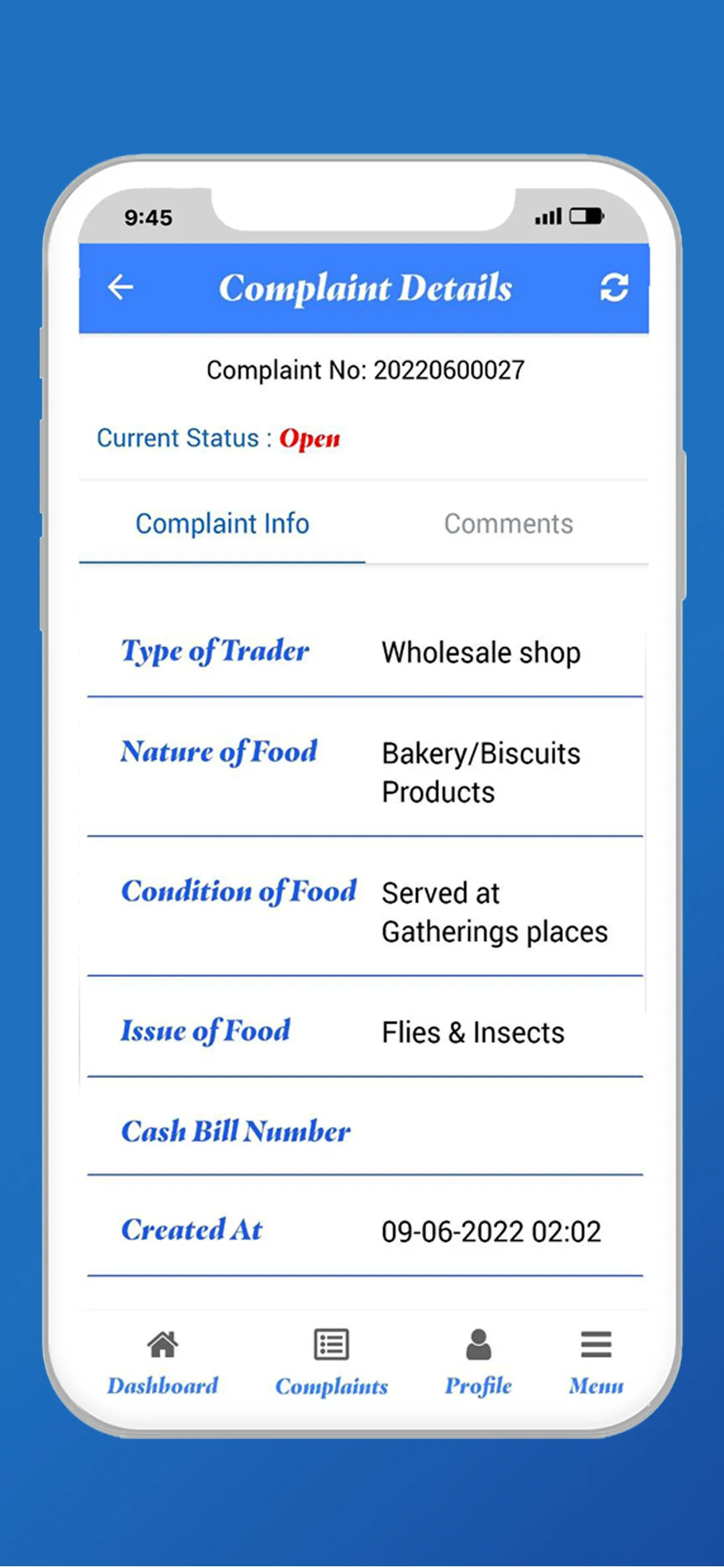 TN Foodsafety Consumer App | Indus Appstore | Screenshot