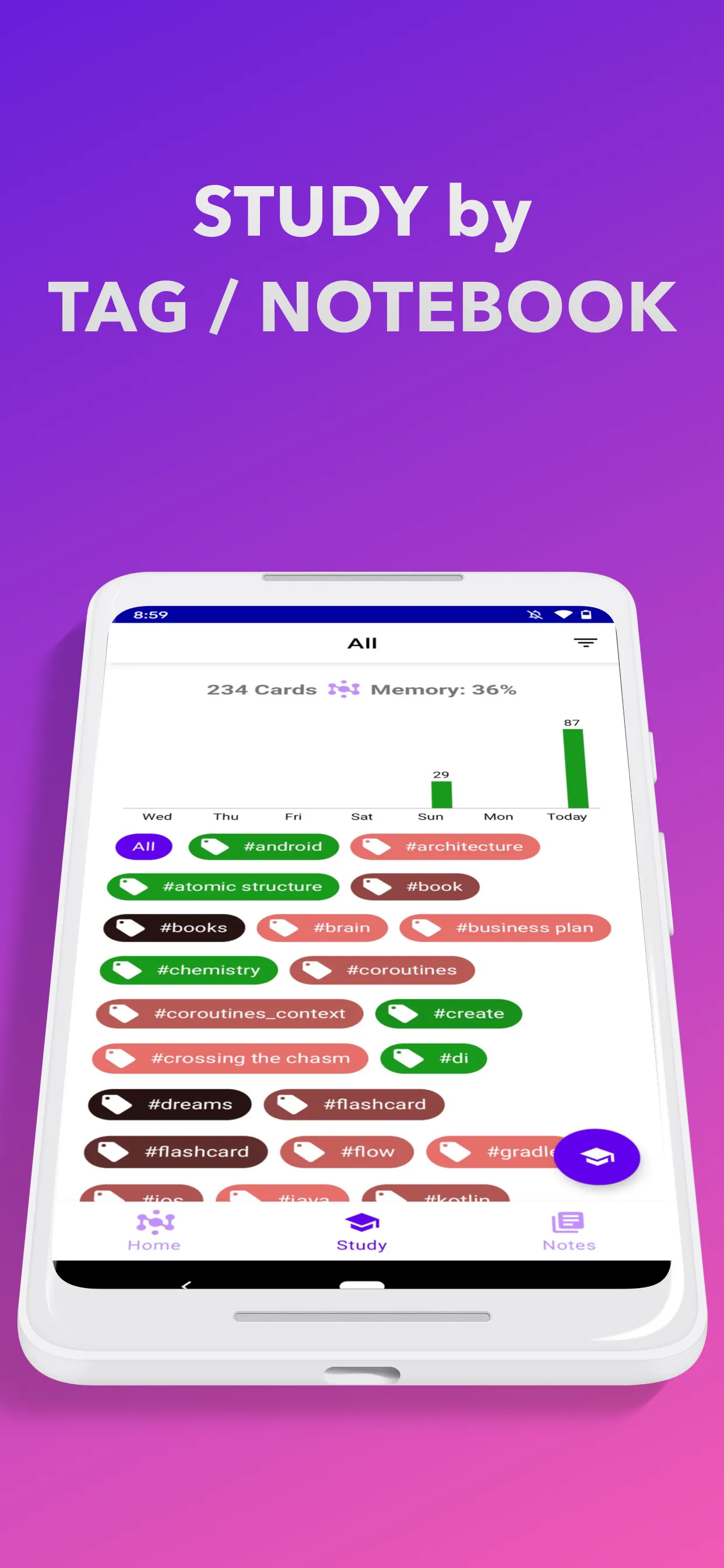 NeuraCache Flashcards & SRS | Indus Appstore | Screenshot