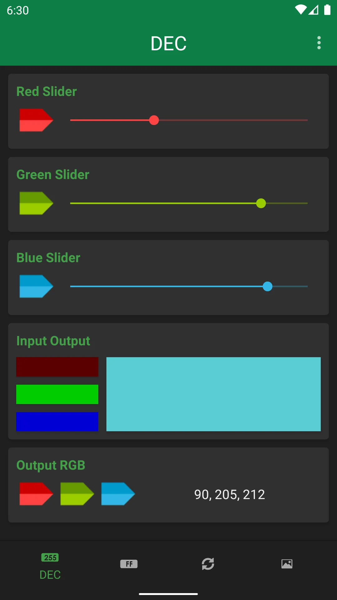 Color Mixer RGB HEX | Indus Appstore | Screenshot