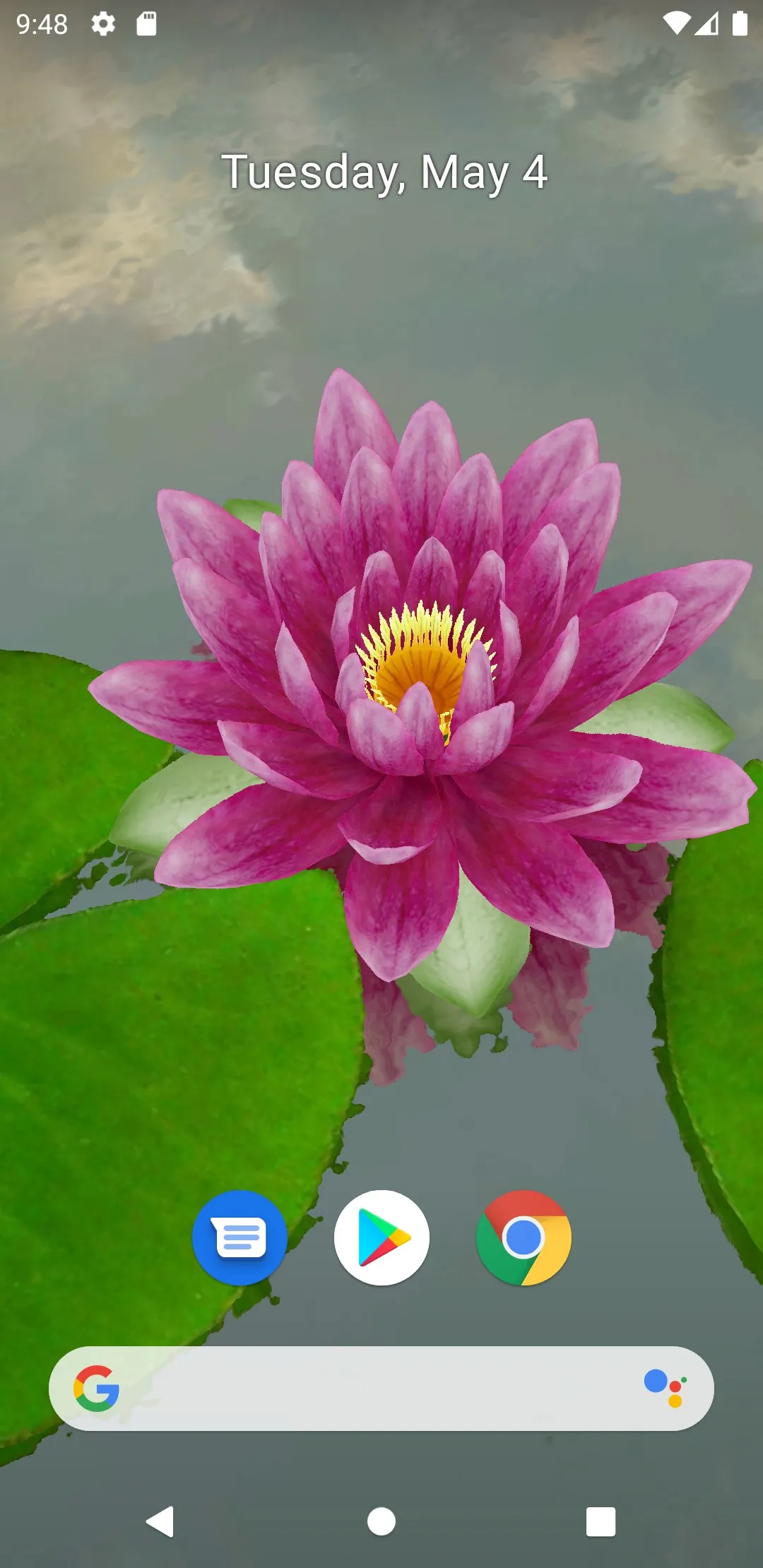 3D Lotus Pond Live Wallpaper | Indus Appstore | Screenshot