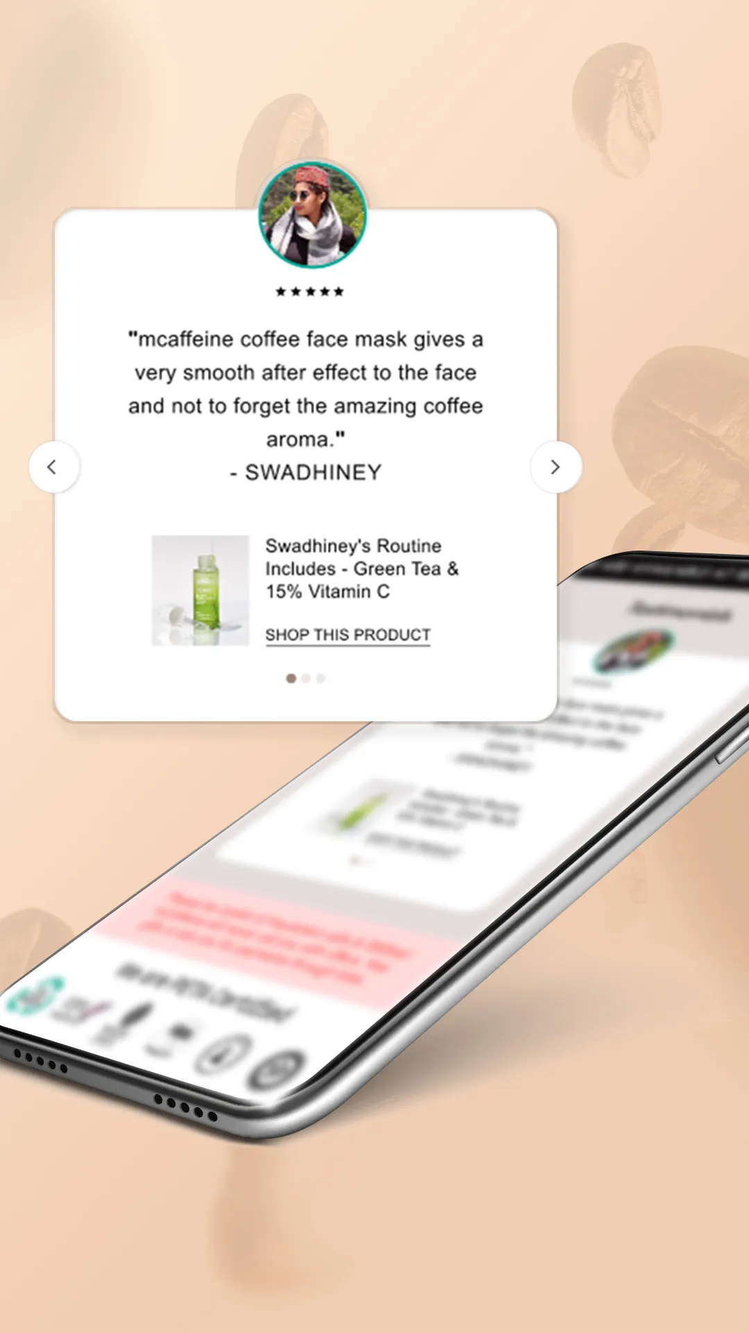 mCaffeine: Natural Skin Care | Indus Appstore | Screenshot