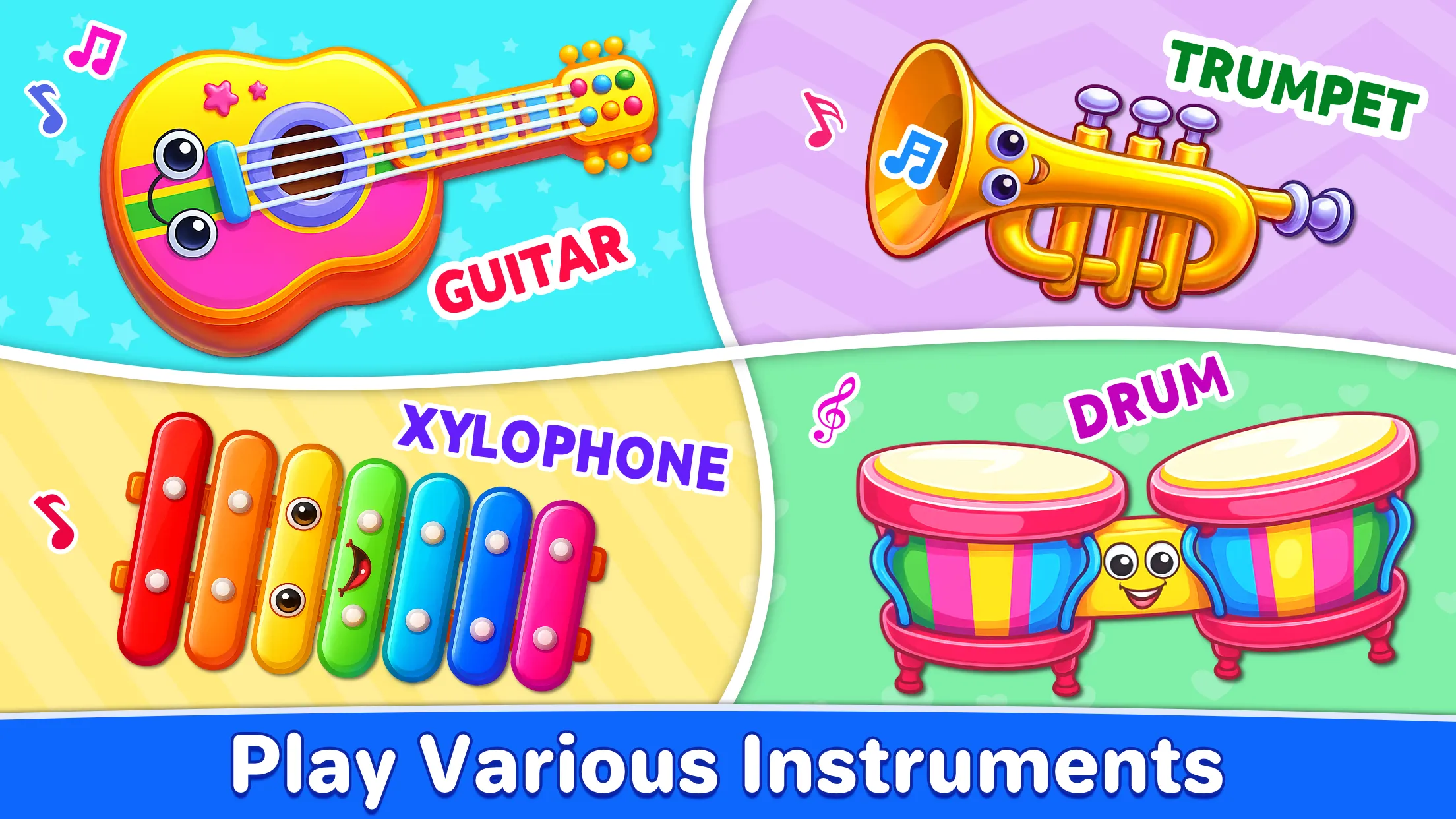 Kids Music: Piano, Xylo, Drums | Indus Appstore | Screenshot