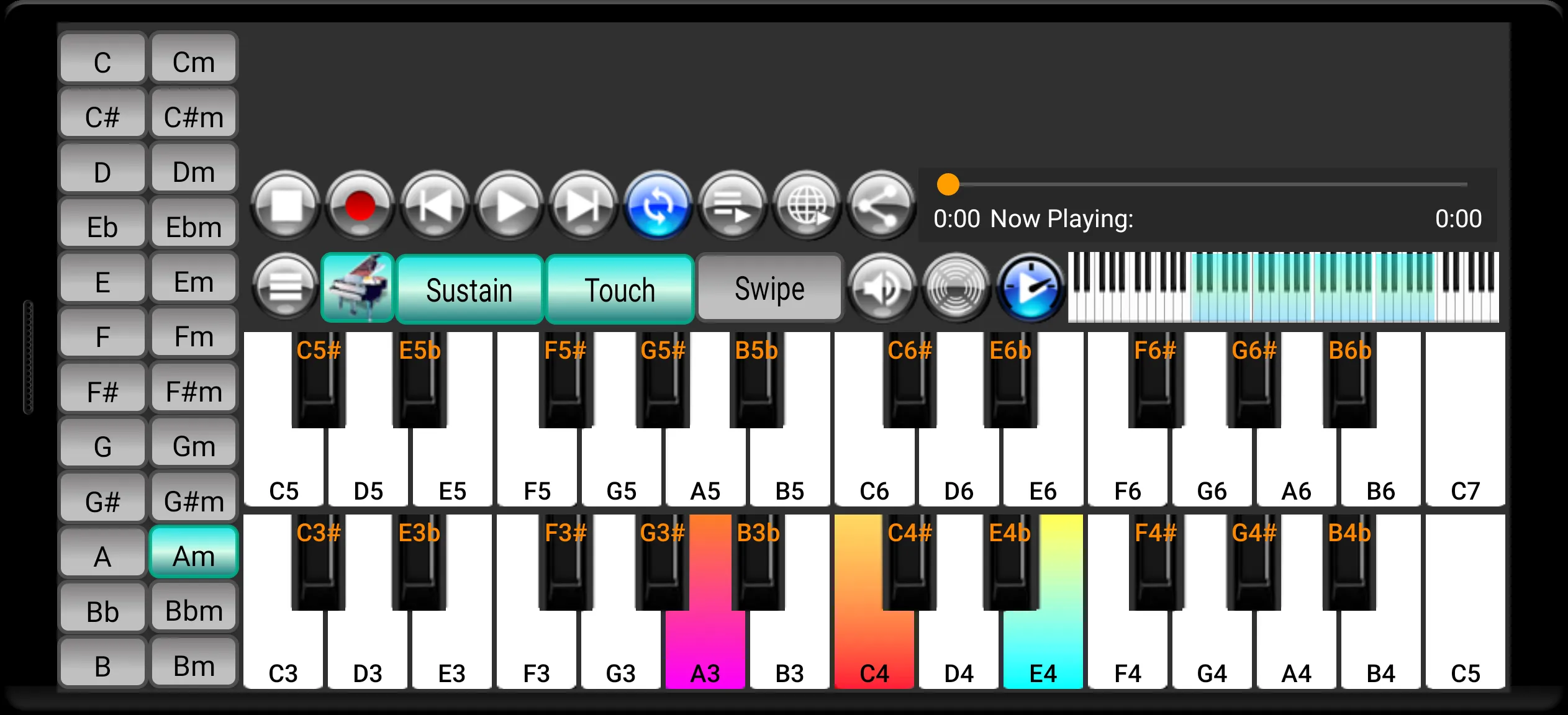 Strings and Piano Keyboard | Indus Appstore | Screenshot