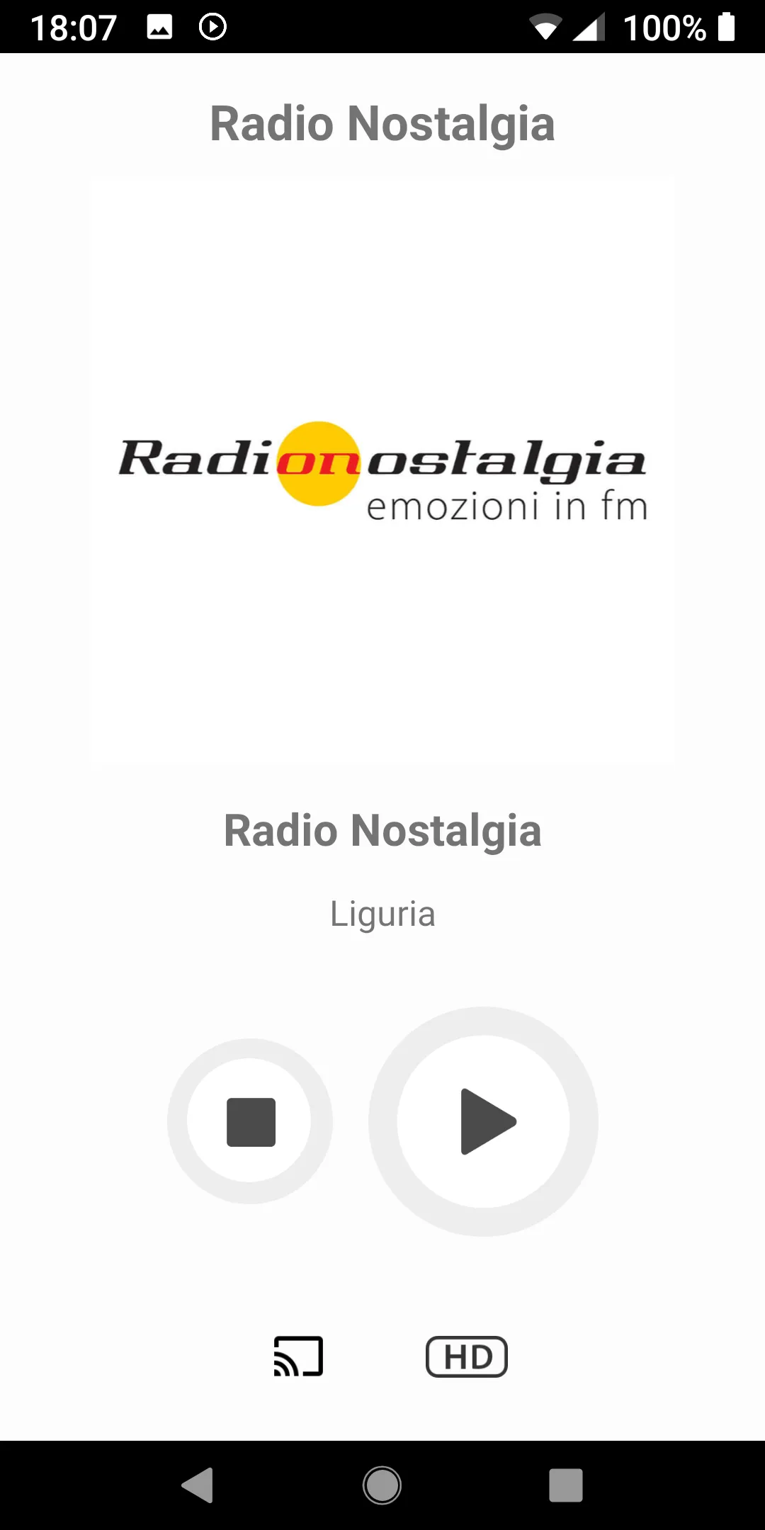 Radio Nostalgia Liguria | Indus Appstore | Screenshot