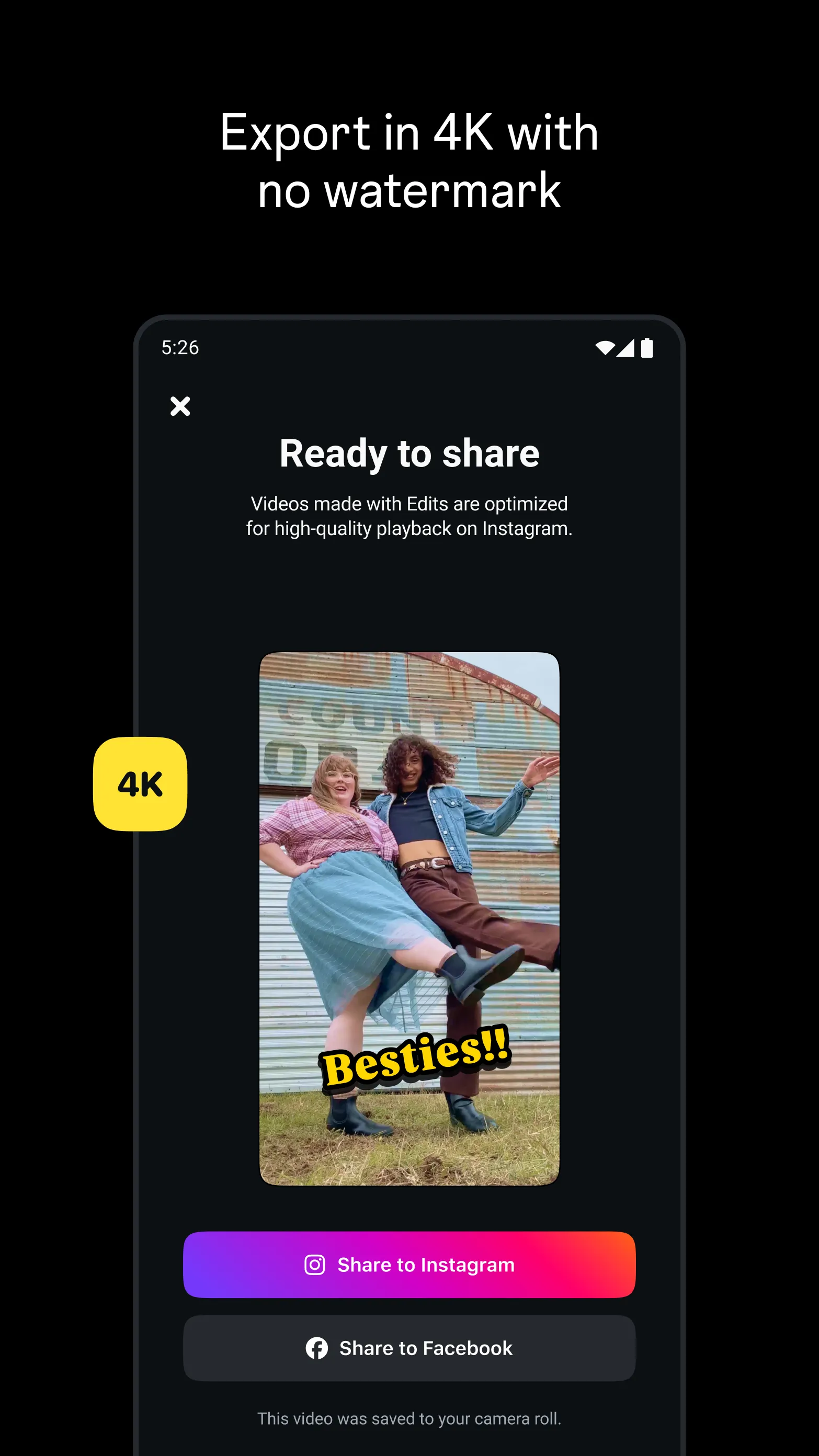 Edits, an Instagram app | Indus Appstore | Screenshot