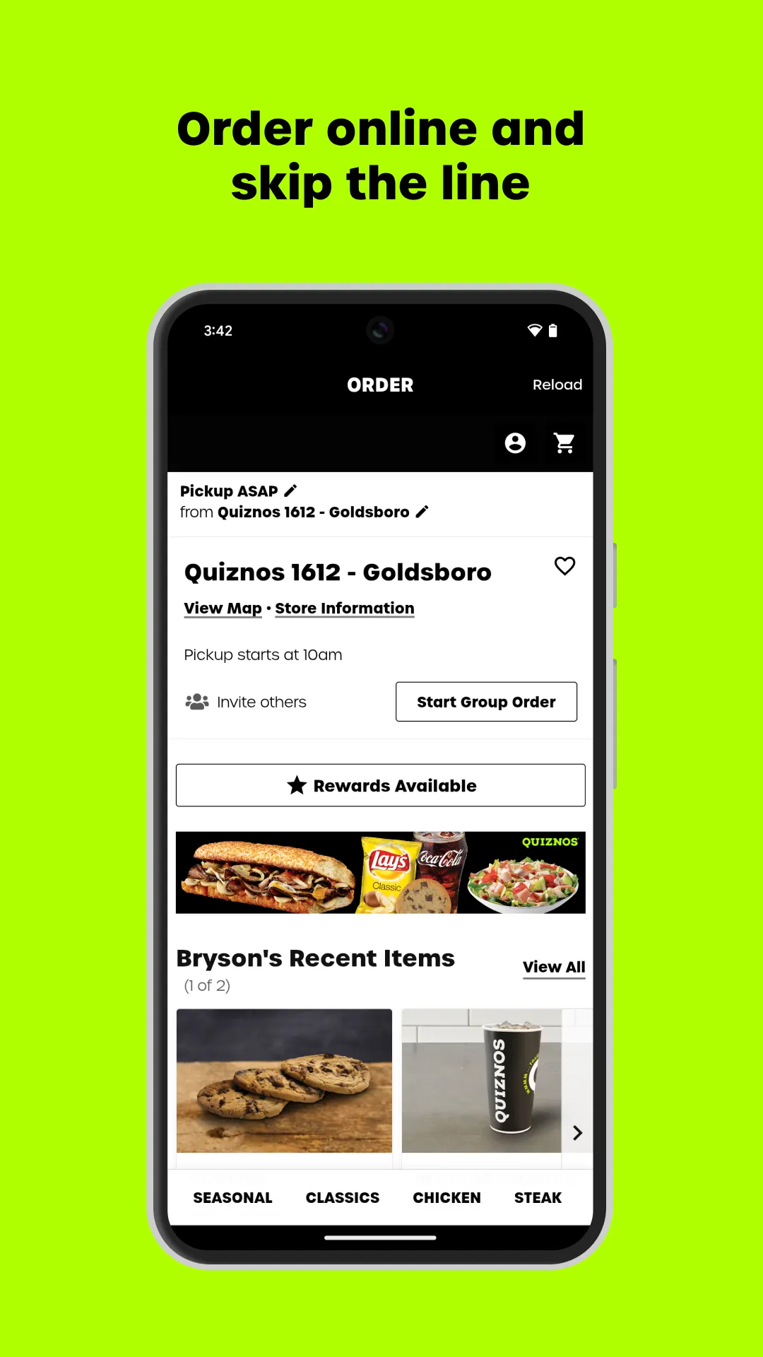 Quiznos Toasty Points | Indus Appstore | Screenshot