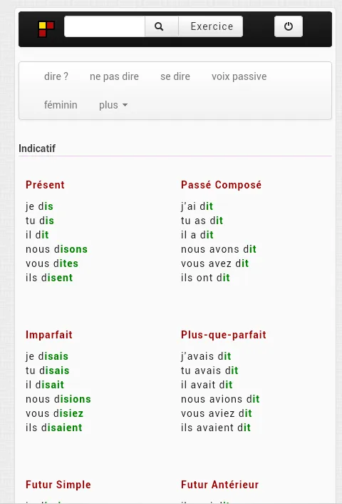 French Conjugation | Indus Appstore | Screenshot