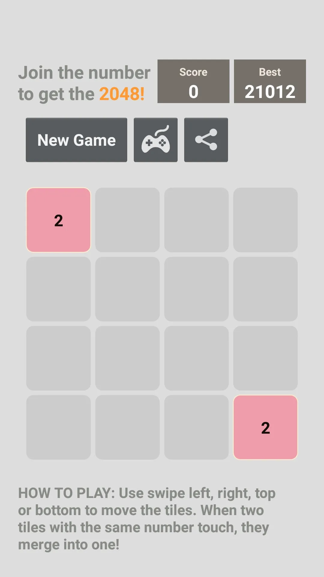 2048 Puzzle game | Indus Appstore | Screenshot