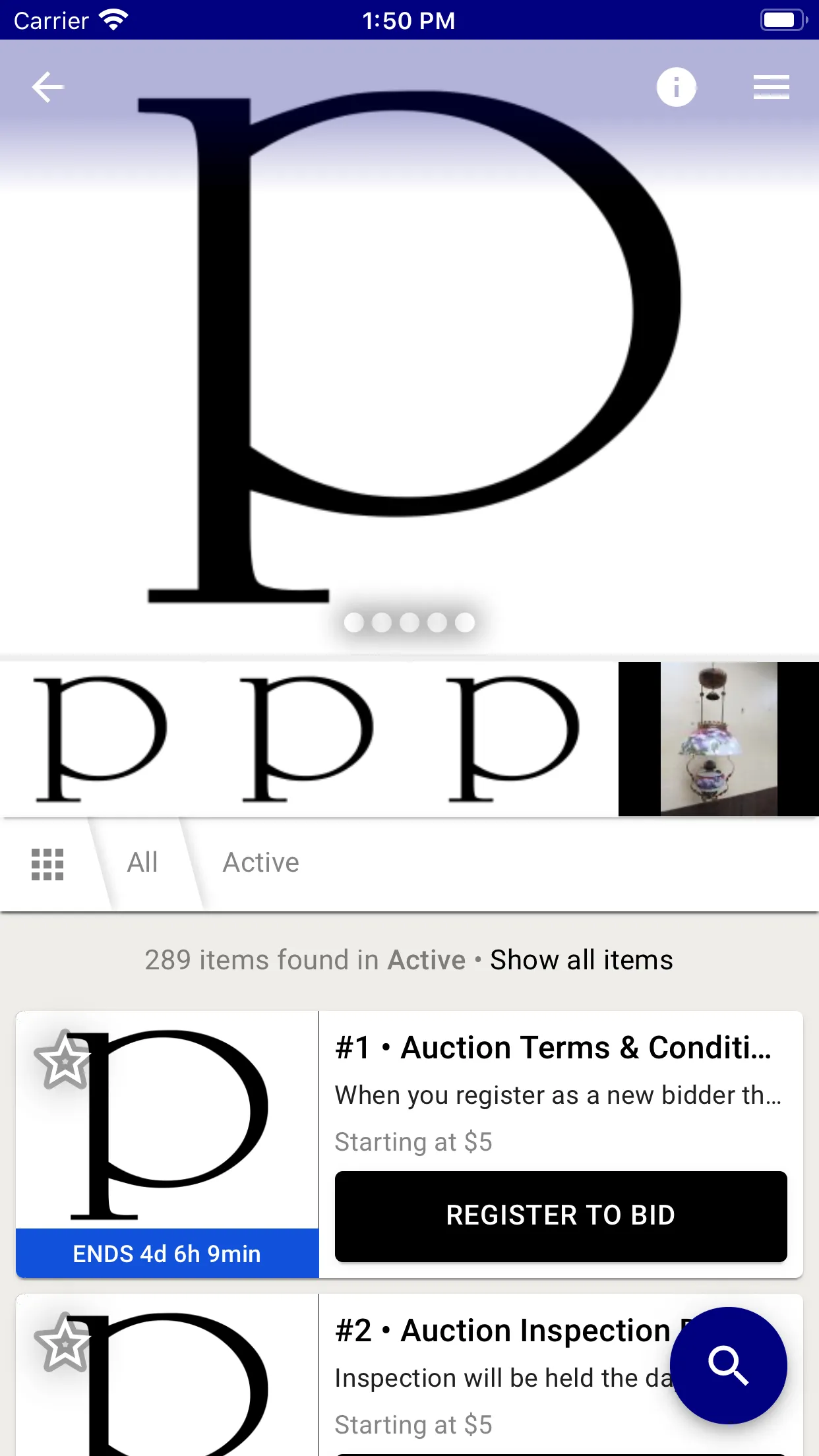 Paul Auction | Indus Appstore | Screenshot