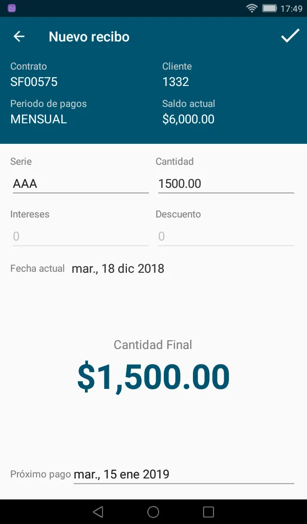 Procaf Cobranza Móvil | Indus Appstore | Screenshot