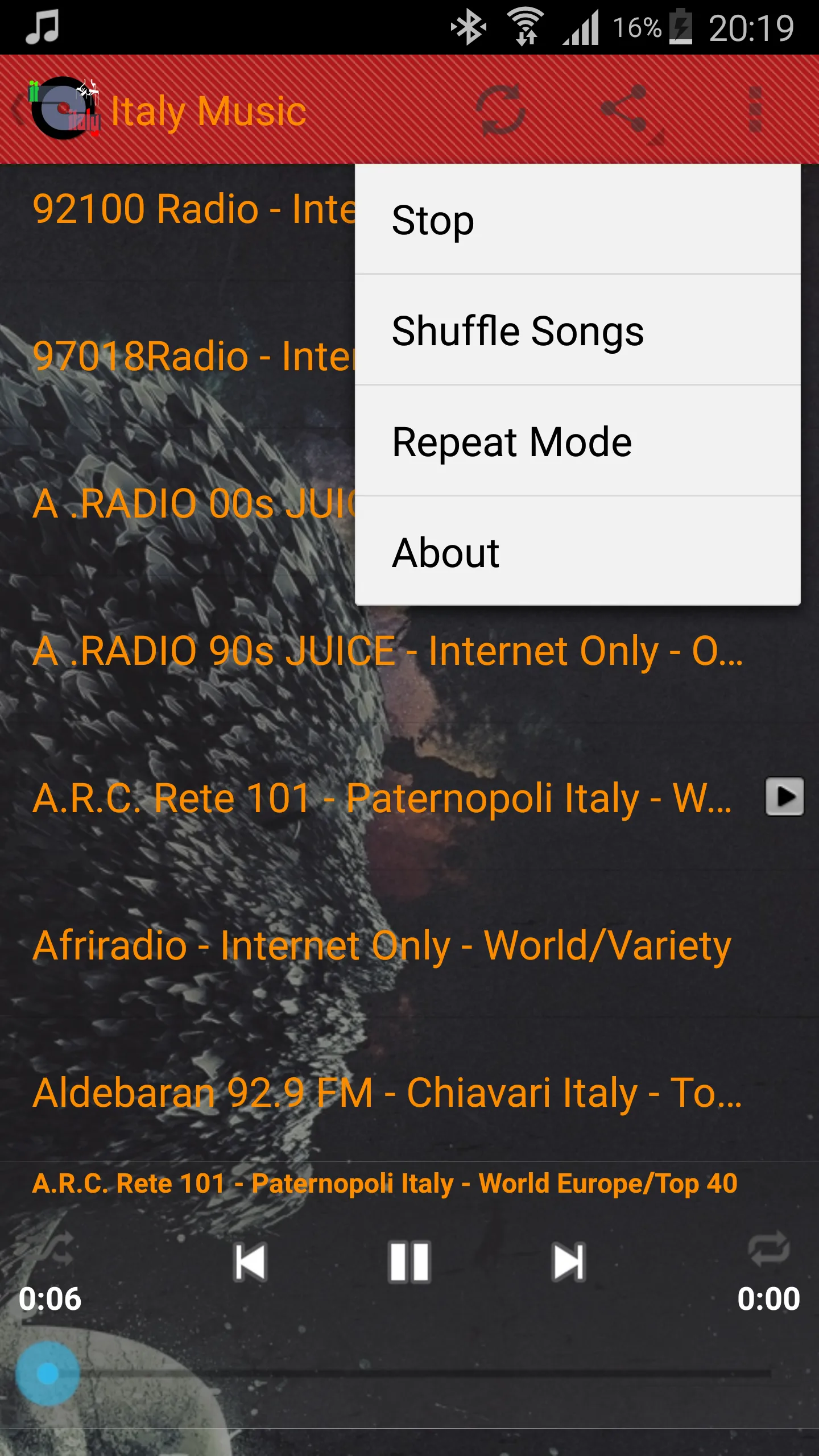 Italy Music Radio 4 Rome FULL | Indus Appstore | Screenshot