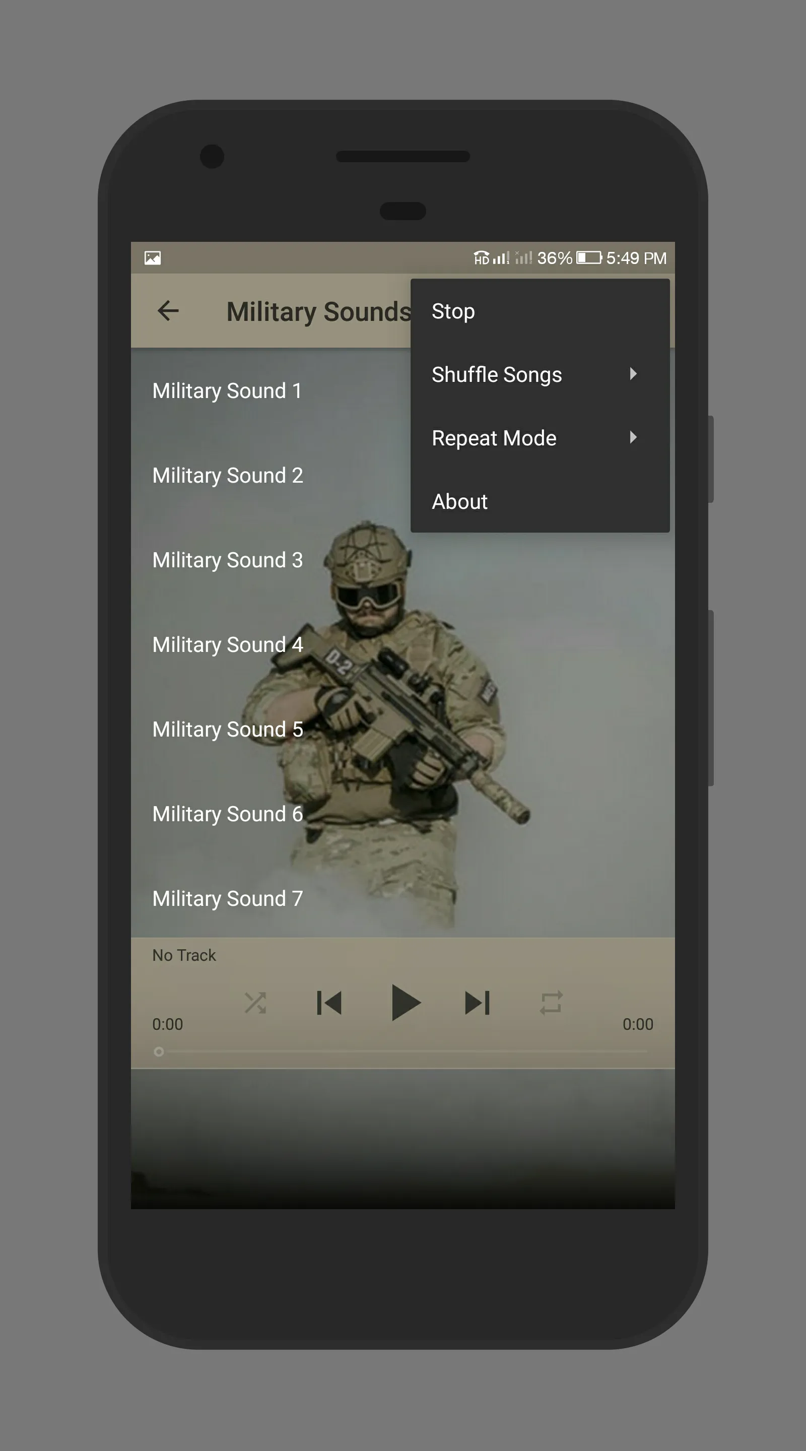 Military Sounds | Indus Appstore | Screenshot