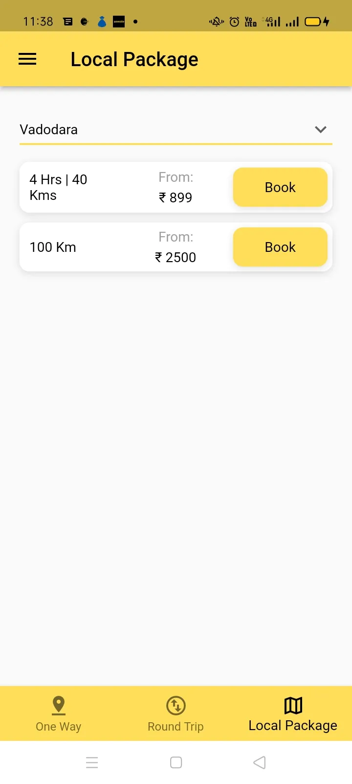 Yellow Cab India | Indus Appstore | Screenshot