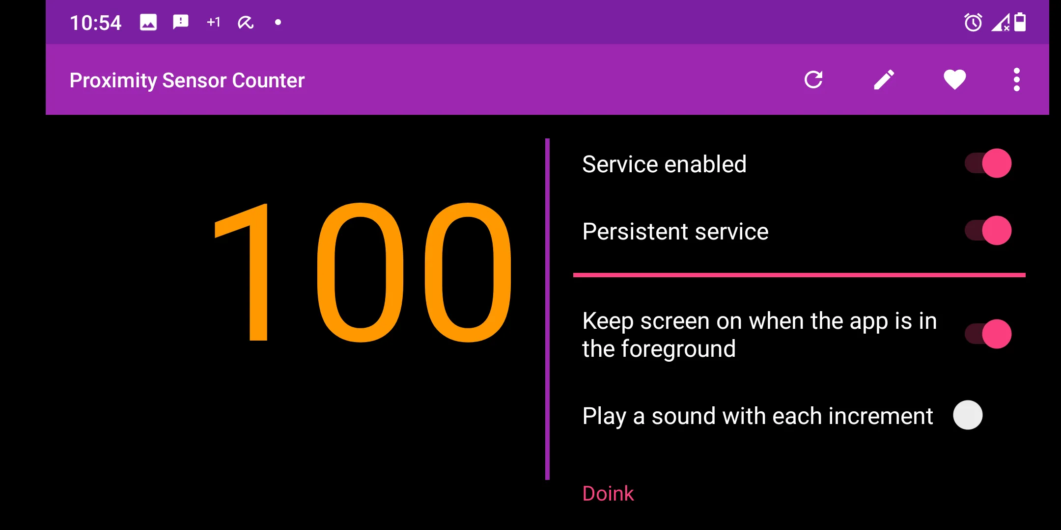 Proximity Sensor Counter | Indus Appstore | Screenshot