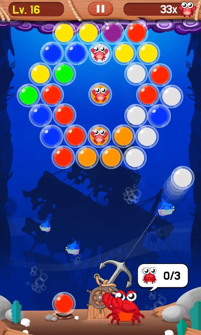 Bubble Shoot :Baby Crab Rescue | Indus Appstore | Screenshot