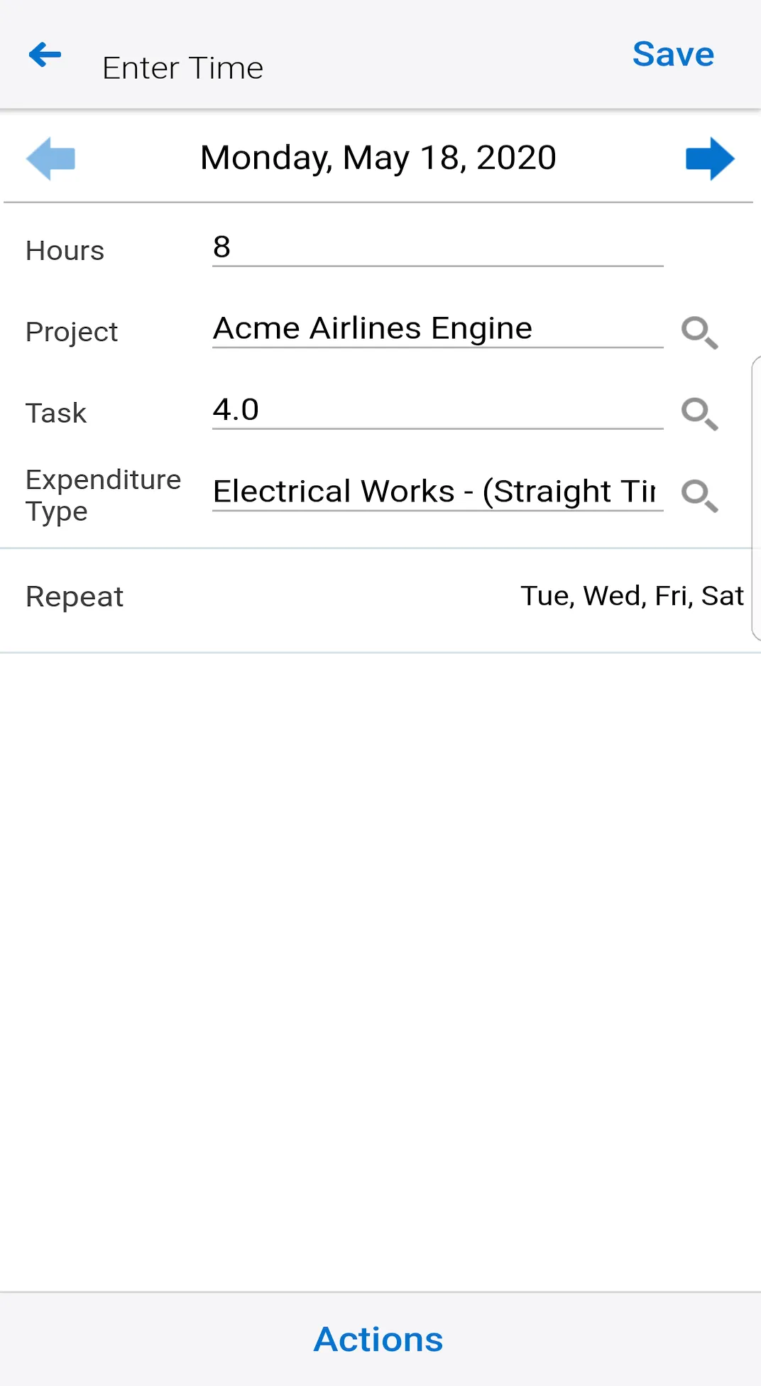 Timecards for EBS | Indus Appstore | Screenshot