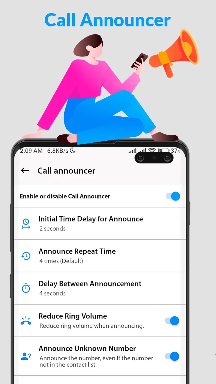 Caller Name Announcer Speaker | Indus Appstore | Screenshot