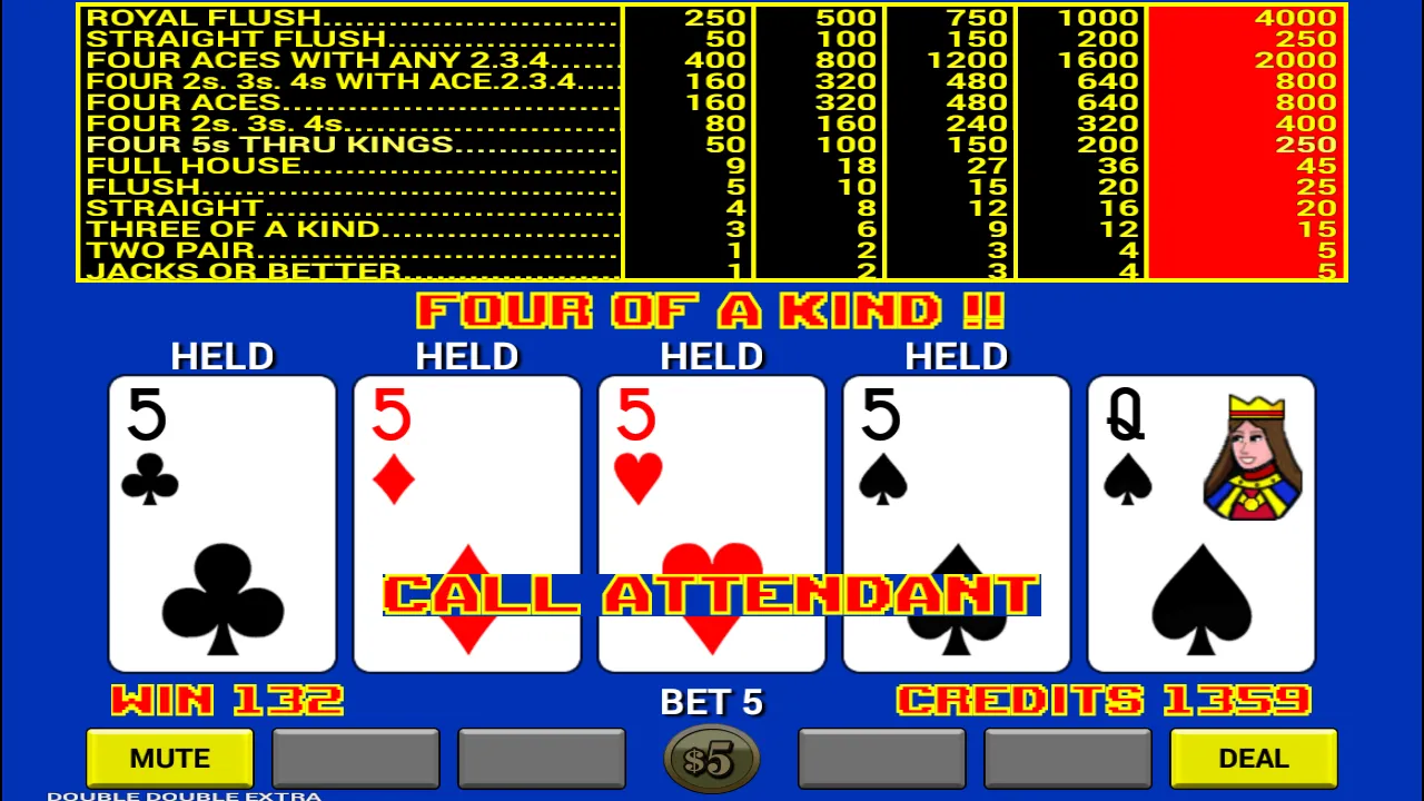 Video Poker | Indus Appstore | Screenshot