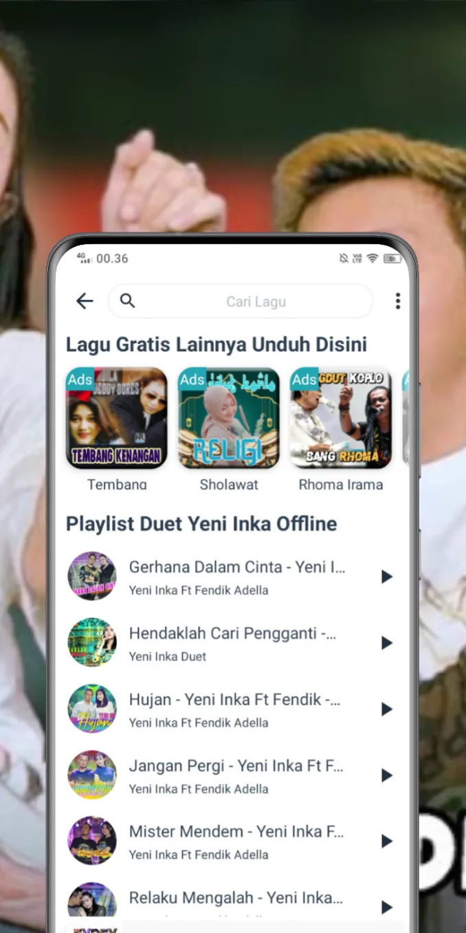 Lagu Duet Yeni Inka Offline | Indus Appstore | Screenshot